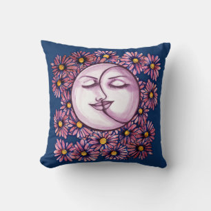 Måne guddess Blommigt MoonChild Art Kudde