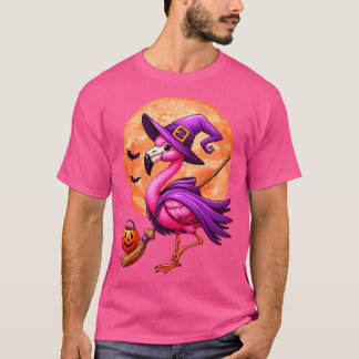 Måne Halloween Flamingo T Shirt