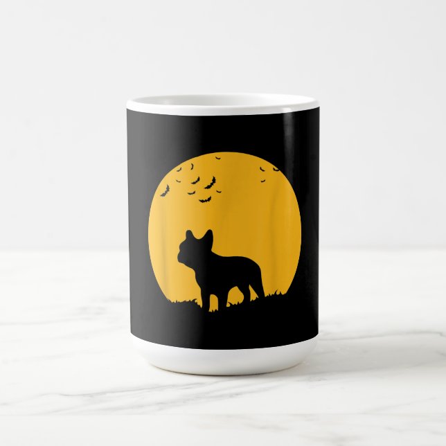 Måne Halloween Inspire Fransk Bulldog Gift Kaffemugg (Center)