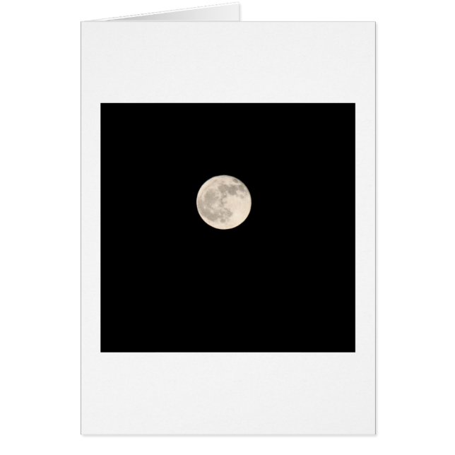Måne Hälsningskort (Framsidan)