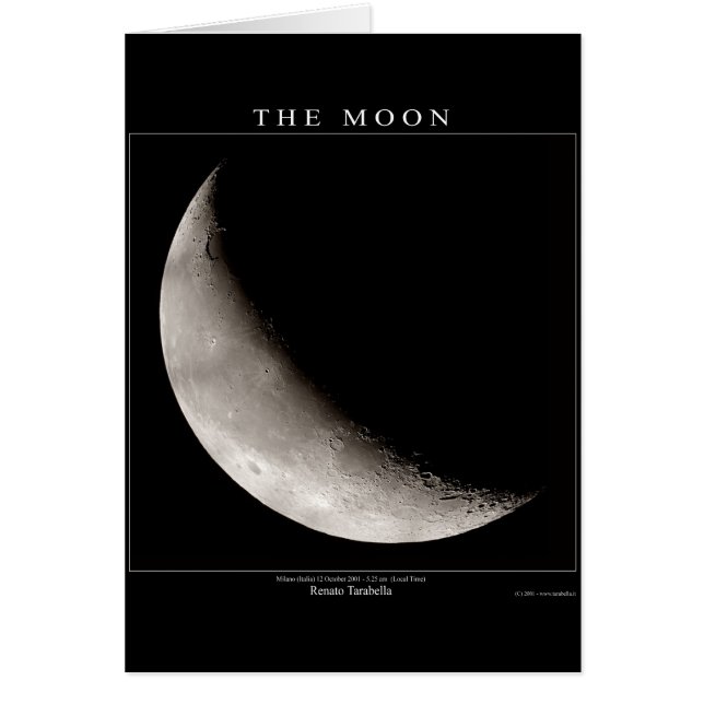 Måne Hälsningskort (Framsidan)