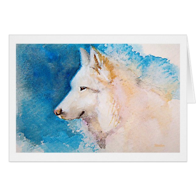 Måne Hälsningskort (Framsidan Horizontal)