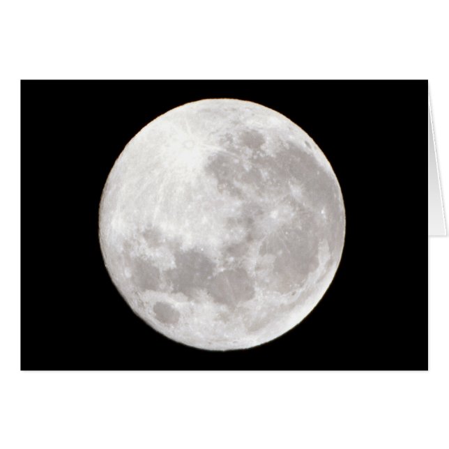 Måne Hälsningskort (Framsidan Horizontal)