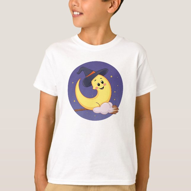 Måne har häxhatt t shirt (Framsida)