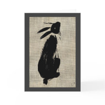 Måne Hare-hälsningskort