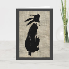 Måne Hare-hälsningskort Kort