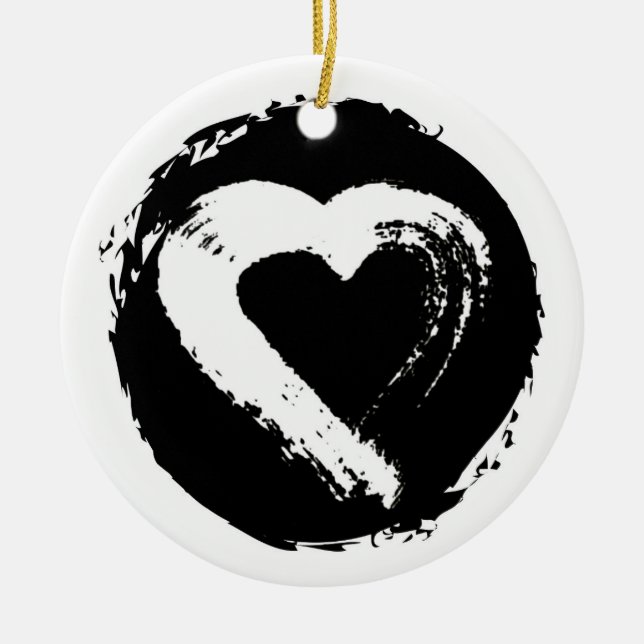 Måne Heart Car Ornament (Framsidan)