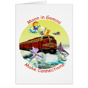 Måne i Gemini Hälsningskort
