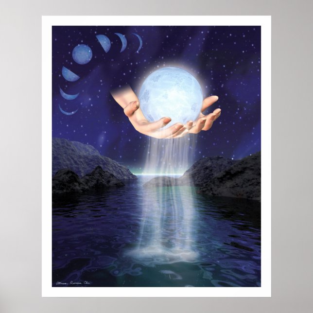 Måne i hennes Händer Poster (Framsidan)