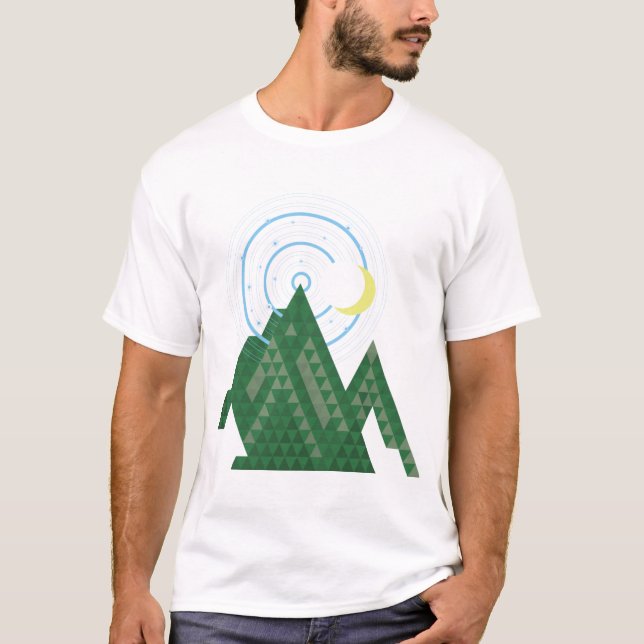 måne i himlar i berget T-Shirt (Framsida)