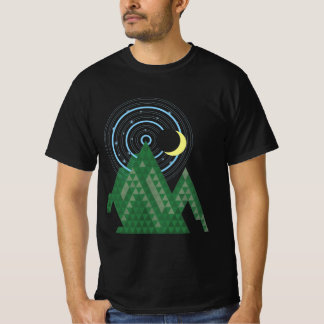 måne i himlar i bergsområdet t shirt