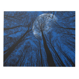 Måne i Natten Himlar Anteckningsblock