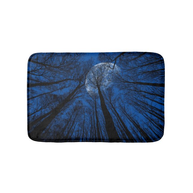 Måne i Natten Himlar Badrumsmatta (Framsidan)