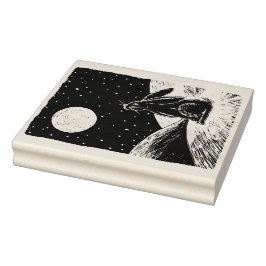 MÅNE i SNÖ Stämpel