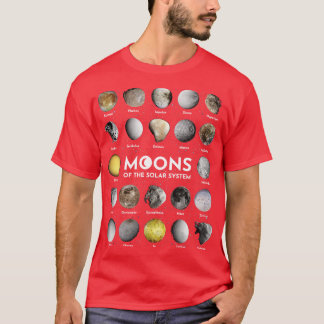 Måne i solsystemet t shirt