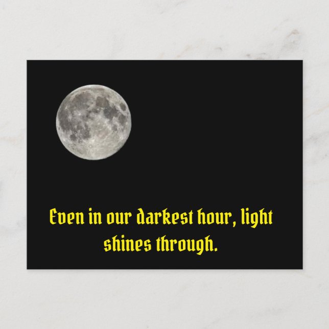 Måne i South Carolina Postcard Vykort (Framsida)