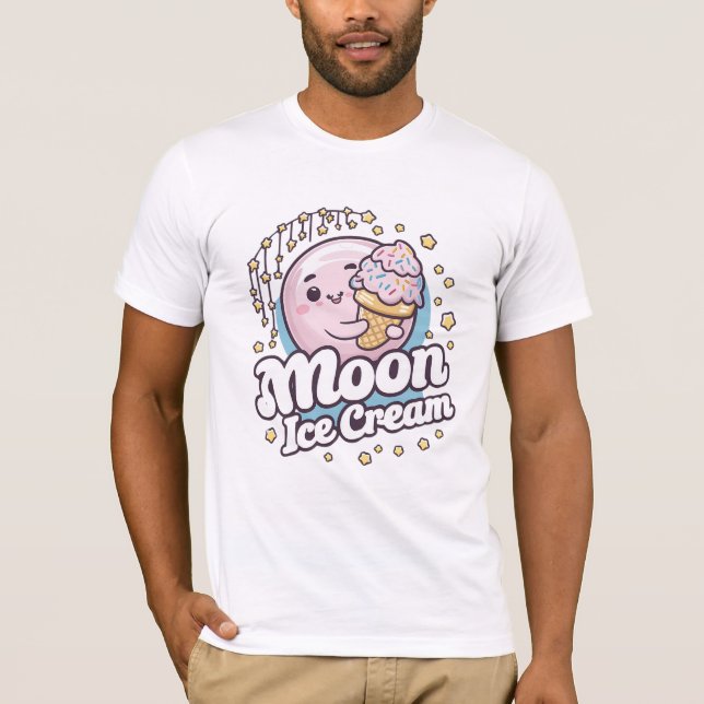 Måne Ice Cream T-Shirt (Framsida)