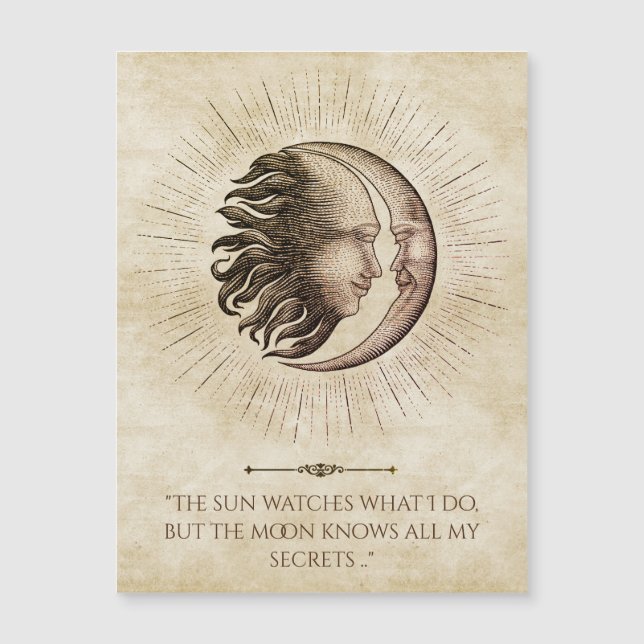 Måne känner alla mina hemligheter (Framsida)