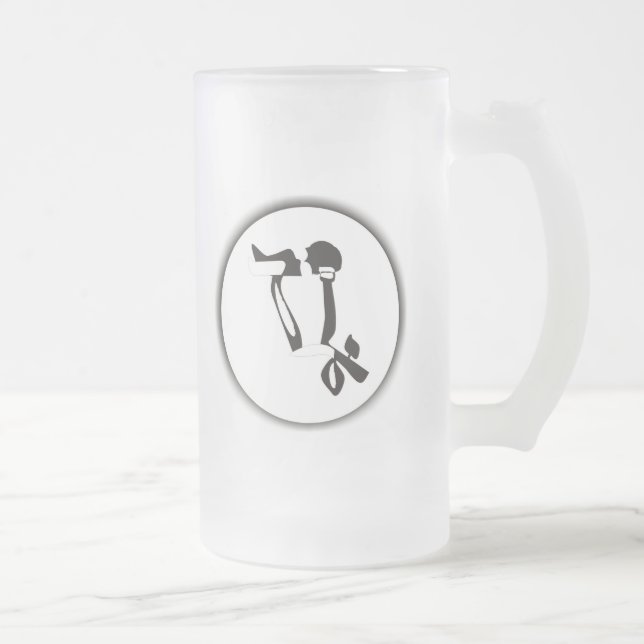 Måne Kärlek Frostat Ölglas (Höger)