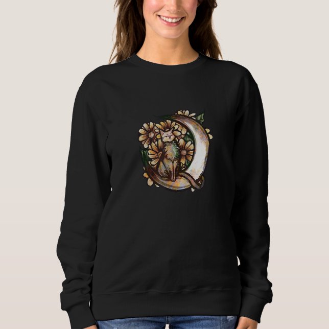 Måne Katt månbarn kattunge 2 T Shirt (Framsida)