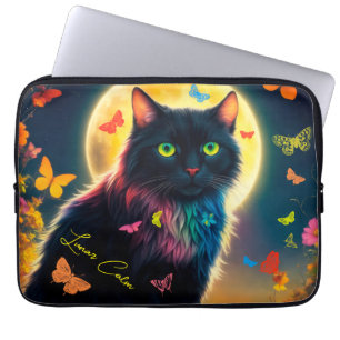 Måne kattfjärilscensare för söt, måndagsljus laptop fodral