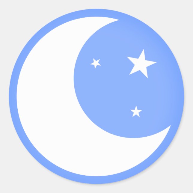 Måne - klistermärken (Framsida)