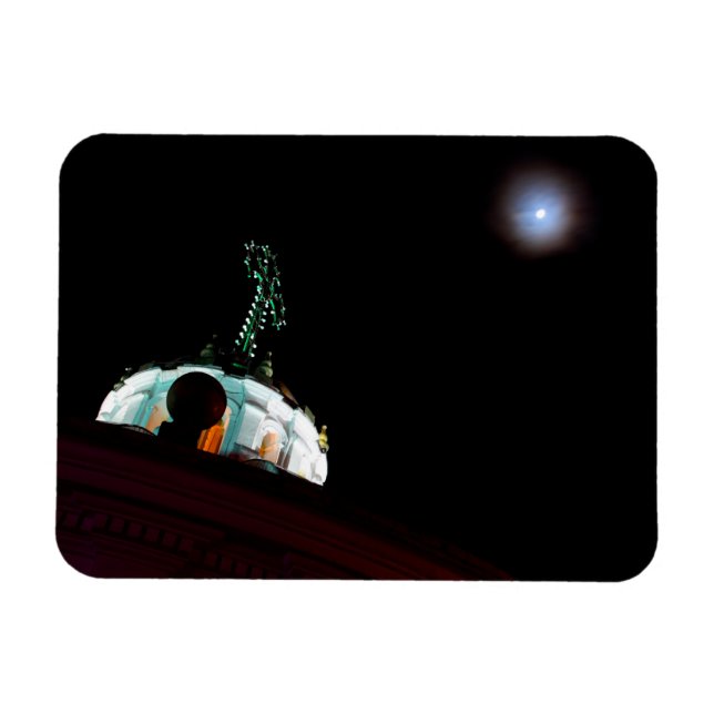 Måne & kor, Quito, Ecuador Magnet (Horisontell)