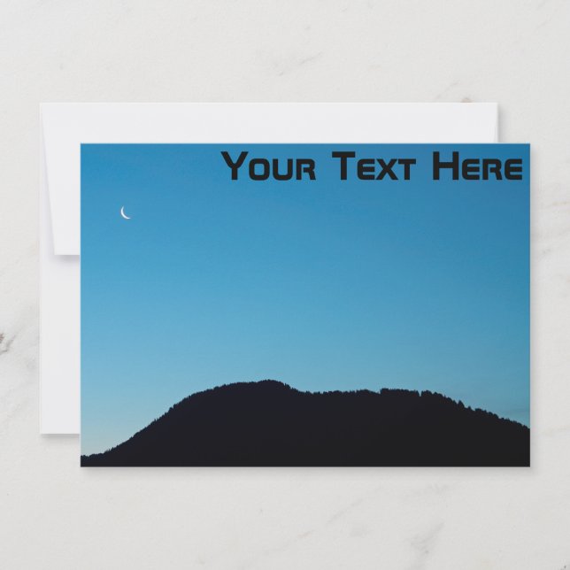 måne-kort för anpassade (Framsida)