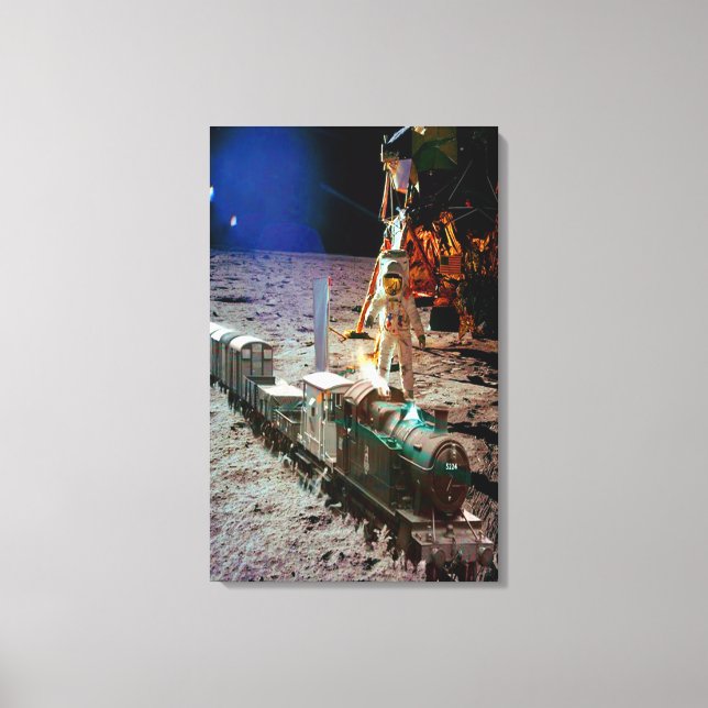 Måne Landing Express Canvastryck (Framsida)