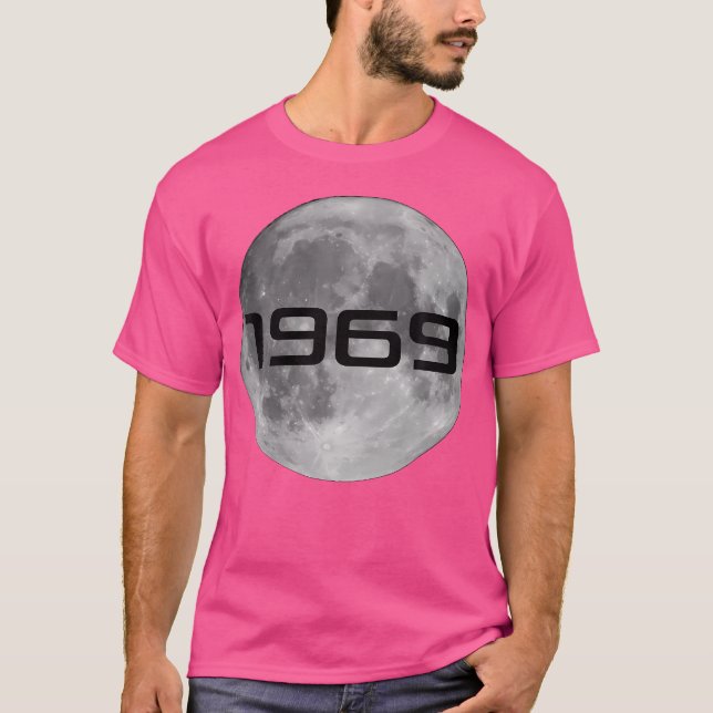 Måne landningsdag 1969 Astronomiutrymme T Shirt (Framsida)