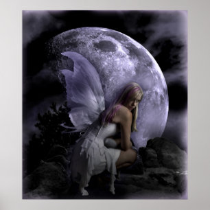 Måne Light Fairy Poster