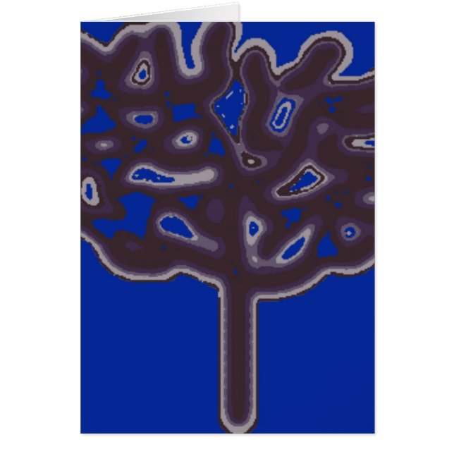 Måne LightTree Hälsningskort (Framsidan)