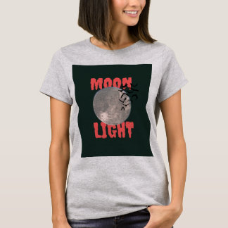 Måne ljus design t shirt