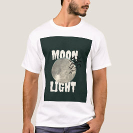 Måne Ljusbollar Halloween Grafisk T-Shirt