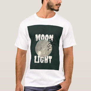 Måne Ljusbollar Halloween Grafisk T-Shirt