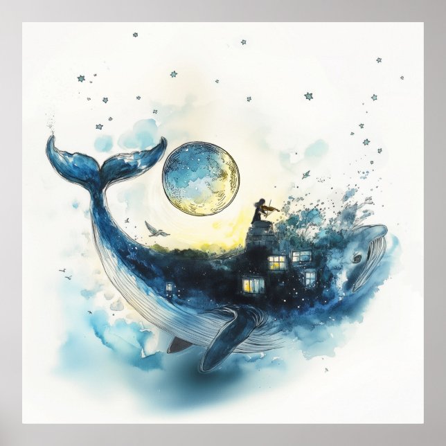 Måne Lullaby Poster (Framsidan)