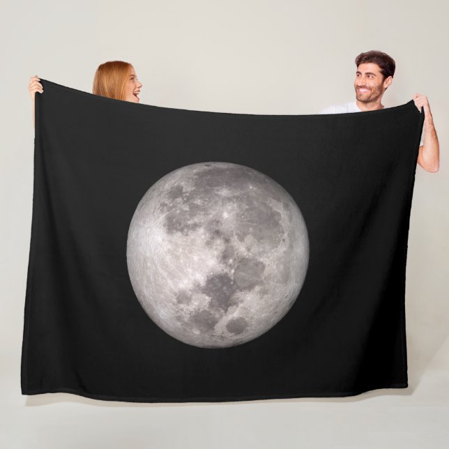 Måne (Lunar Landskap) Ull vid dess närmaste sida Fleecefilt (På plats)
