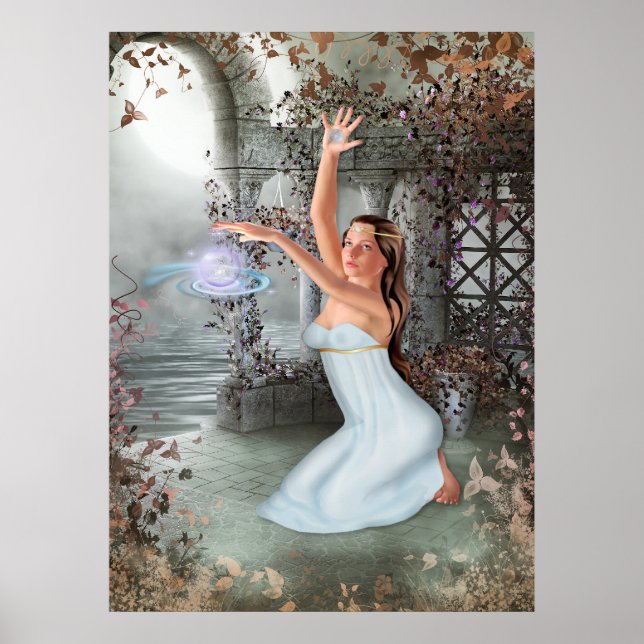 Måne Magic Print Poster (Framsidan)