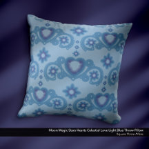 Måne Magic Stars Hearts Celestial Light Blue
