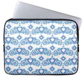 Måne Magic Stars Hearts Celestial White Laptop Fodral