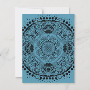 Måne Mandala MoonChild Yoga Vykort