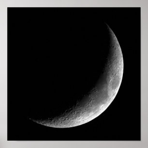 MÅNE, MÅNE, CRESCENT. FOTO 3 AV 5. POSTER