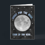 Måne, Mars och Utomjordingar Kid Birthday Kort<br><div class="desc">En söt, rymdmatad för barn eller barn i hjärtat. Framsidan har måne omgiven av stjärnor på en svart bakgrund. Det välkända ordspråket börjar: "Skjut för måne. Även om du missar... " Men insidan är en överraskning. Istället för att avsluta, "du kommer att landa bland stjärnorna", står det på kortet: "Du...</div>