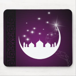Måne med Mosque Silhouette - Mousepad Musmatta