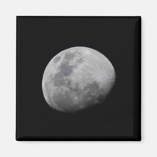 Måne med Svarta Himlar | Zambia, South Luangwa Magnet (Framsidan)