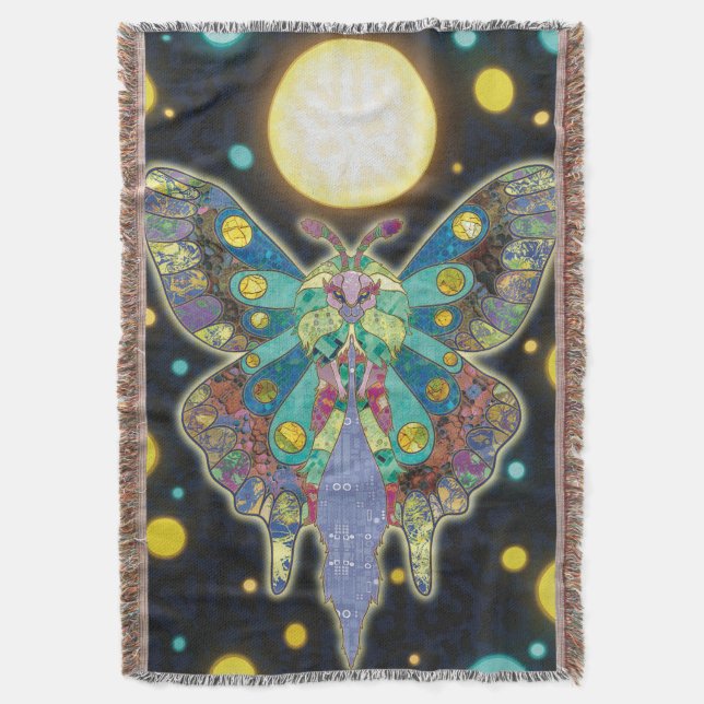 Måne Moth-andan Filt (Framsidan Vertikal)