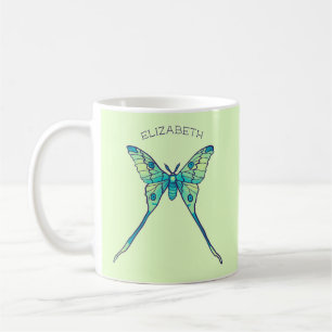 Måne Moth Magic - Butterfly Älskare Art Kaffemugg