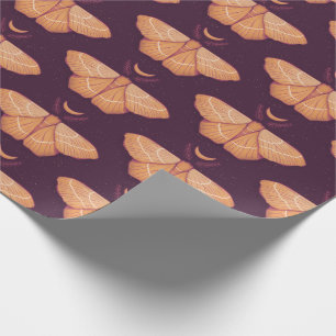 Måne Moth Witchy Night Art - Magic Illustration Presentpapper