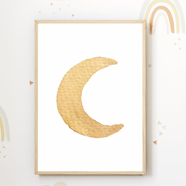 Måne Nursery Poster Boho Kids Room Decor (Skapare uppladdad)