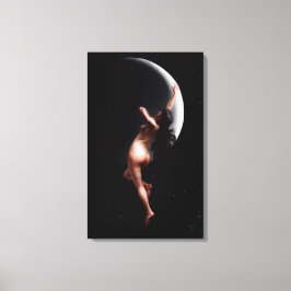 Måne Nymph av Luis Ricardo Falero Canvastryck